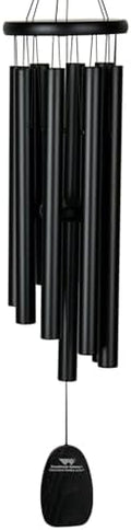 Woodstock Chimes Signature Collection, Gregorian Chimes, Alto (27'') Black, Inspirational and Memorial Wind Chimes for Outdoor, Patio, Home or Garden Décor (GABB) by WoodstockChimes