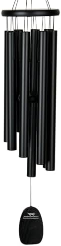 Woodstock Chimes Signature Collection, Gregorian Chimes, Alto (27'') Black, Inspirational and Memorial Wind Chimes for Outdoor, Patio, Home or Garden Décor (GABB) by WoodstockChimes