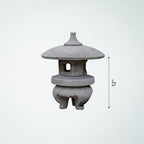 OLOMA Stone Yukimi Japanese Lantern Outdoor Sculpture Concrete Pagoda Garden Statue Asian Ornament Zen Garden Figurine Patio Porch Lawn Shrine Accent - Image 7