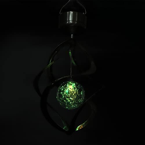 Mobile Hanging Windbell, Solar Powered Color Changing Light, LED Wind Lamp for Garden Decoration, 14 By 10 Inches for Outdoor Use - Image 3