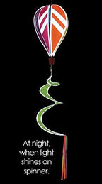 In The Breeze 0985 Retroreflective Rainbow Hot Air Balloon-6 Panel Wind Decoration - Image 5