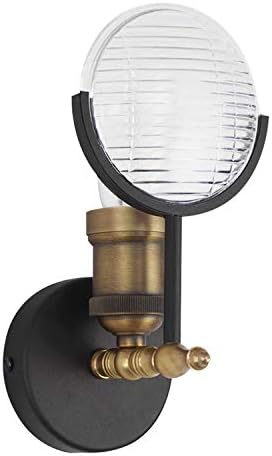Rustic Wall Sconce Wall Mounted Industrial Lamp Retro Vertical Lighting - PAR36 Wall Lights - Auto Engine Head Light - Steampunk Lantern Farmhouse Fixture - Aircraft Tractor Headlamp Wall Lamps by 12vmonster