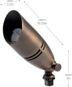Kichler MR-16 Landscape Uplight Accent Light, Centennial Brass - Image 2