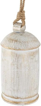 Deco 79 Metal Decorative Cow Bells, Set of 3 Cowbell 10", 7", 5" H, White - Image 4