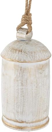 Deco 79 Metal Decorative Cow Bells, Set of 3 Cowbell 10", 7", 5" H, White - Image 4