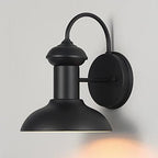 Globe Electric 44862 Martes 1-Light Outdoor Indoor Wall Sconce, Matte Black - Image 5