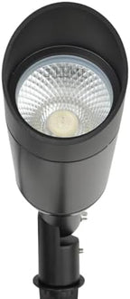 15W Outdoor LED Spotlight with Stake, Plug-in 120V, IP65 Waterproof, 5000K Daylight, 1350 Lumens, 60° Beam, 4-ft Cord, Flag, Tree, Garden, Landscape Light by JAYLUMI