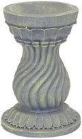 Echo Valley 9178 Serpentine Resin Pedestal Column Outdoor Décor for Lawns and Gardens for Gazing Globe or Sundial, Gray, 8.5 x 12.13 inches by EchoValleyRSRIndustries