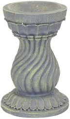 Echo Valley 9178 Serpentine Resin Pedestal Column Outdoor Décor for Lawns and Gardens for Gazing Globe or Sundial, Gray, 8.5 x 12.13 inches by EchoValleyRSRIndustries