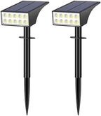 Solar Lights Outdoor Waterproof IP65, Landscape Lights, 2 Pack, Cool White by WENATY