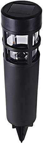 SUNWIND Solar Garden Lights Outdoor LED Bollard Solar Powered Path Lighting for Patio Pathway Backyard Lawn Landscaping (Black-6 Pack) - Image 5
