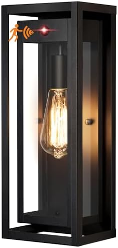 15" Motion Sensor Outdoor Wall Lights, Outdoor Sconces, 1 Pack by Slypadan