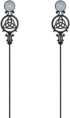 Touch of Class Pathways Driveway Marker Stake, Celtic Knot, Black, Set of 2 by TouchofClass