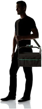 Amazon Basics Tool Bag Organizer with LED Light, 30 Pockets, Adjustable Shoulder Straps, Portable, Black - Image 5