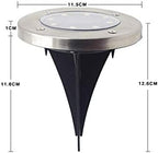Multicolor Solar Ground Lights 8 Lamp Beads Seven Colors Garden Lights Outdoor Led Disk Lights Waterproof In-Ground Outdoor Landscape Lighting for Lawn Patio Pathway Yard Deck Walkway Flood Ligh - Image 7