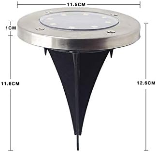 Multicolor Solar Ground Lights 8 Lamp Beads Seven Colors Garden Lights Outdoor Led Disk Lights Waterproof In-Ground Outdoor Landscape Lighting for Lawn Patio Pathway Yard Deck Walkway Flood Ligh - Image 7