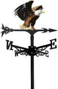 Metal Rooster Weather Vane, Retro Style, Suitable for Rooftop Villas and Peacock Weather vanes; Ideal for Sheds, courtyards, and gazebos. (Eagle) by Unknown
