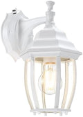 LIT-PaTH Outdoor Wall Light Fixture, Rustproof Aluminum Glass, White by LIT-PaTH