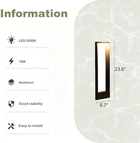 Aluminum Landscape Path Lights,Outdoor Led Bollard Lights Modern Pathway Lamp IP65 Waterproof 3000K LED Lighting for Commercial Garden Walkway Lawn Decoration Lighting - Image 2
