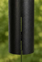 Carson 36" Black Cylinder Wind Chime – Deep Tone Outdoor Wind Chime with Adjustable Striker, Powder-Coated Steel Hanging Chime for Patio, Porch, Garden & Memorial Decor - Image 3