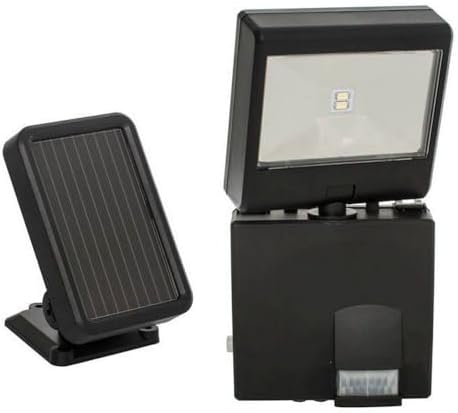 Maxsa 44311 Motion-Activated Security Spotlight, Solar-Powered Durable Outdoor Light. Low Profile, Black - Image 3