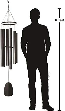 Woodstock Chimes Signature Collection, Bells of Paradise, Black 68", Decor Designs Wind Chimes for Outdoor, Patio, Home or Garden Décor (BPK68) - Image 3