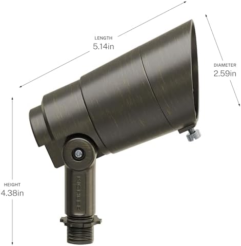 Kichler Integra 375 Lm 60 Degrees Accent Light 2700K in Centennial Brass, 9-15V Operating Range, 16303CBR27 - Image 5