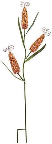 Metal Corn Garden Stakes Outdoor Decor Metal Yard Art Lawn Harvest Thanksgiving Decoration Yard Décor 3 Corn by WonderfulDecorationforGardenPatioHome