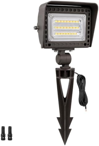 Gardenreet 12W Low Voltage Landscape Flood Light, 12V LED Wall Wash Light 1200LM 2700K Warm White, IP65 Aluminum Outdoor Floodlight, Angle Adjustable Wide Beam for Wall, Tree, Garden Bed, Sign, 1 Pack by Gardenreet
