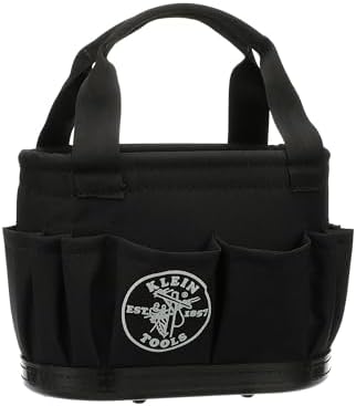 Klein Tools 5144BHB14OS Hard-Body Bucket, Aerial Oval Tool Bucket with Drain Holes, 29 Pockets - Image 6