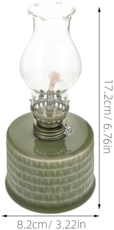 Antique Ceramic Hurricane Lamp Xmas Emergency Lighting for Home - Image 2