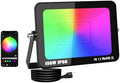 150W RGB LED FloodLights,15000LM APP‑Controlled Outdoor Light by YOJZMA