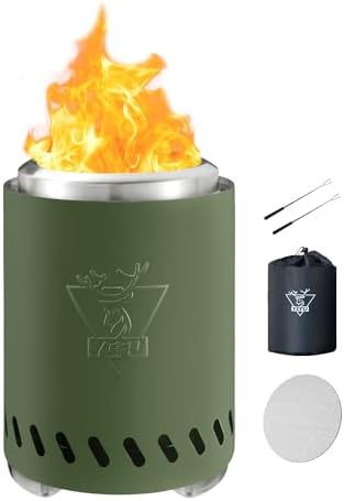 YEFU Tabletop Fire Pit, 7.1x9.7'' Smokeless Mini fire Pit, Quick Ignition by YEFU