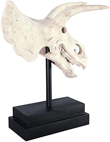 Design Toscano NE867039 Triceratops Dinosaur Skull Fossil Statue on Museum Mount,Multicolored - Image 6