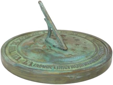 Rome 2312 Moon and Stars Sundial, Solid Brass with Verdigris Highlights, 8.5-Inch Diameter by Rome+Jewelers