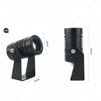 2PCS Led Beam Light - Rotation Spotligh, 24V/85-265V LED Beam Spotlight, Outdoor Building Exterior Wall Projector Lights, IP67 Waterproof Narrow Beam Spot Light (Color : Warm White, Size : 3W(24V)) - Image 2