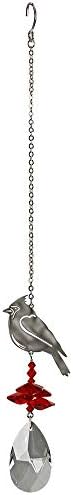 Woodstock Chimes Woodstock Rainbow Makers Collection, Crystal Fantasy, 4.5'' Cardinal Crystal Fantasies Crystal Suncatchers for Outdoor, Patio, Home or Garden Décor (CFCRD) by WoodstockChimes