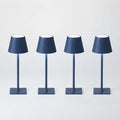 Blue Rechargeable Table Lamps Cordless Set of 4 for Mahjong Tables Party by Unknown