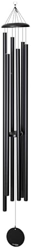 Corinthian Bells by Wind River - 74 inch Black Wind Chime for Patio, Backyard, Garden, and Outdoor Decor (Aluminum Chime) Made in The USA by CorinthianBells