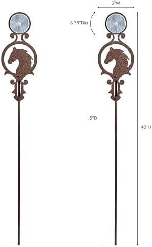 Touch of Class Pathways Driveway Marker Stake, Horse, Bronze, Set of 2 - Image 3