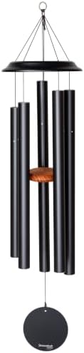 Shenandoah Melodies by Wind River – 47 inch Black Wind Chime for Patio, Backyard, Garden, and Outdoor décor (Aluminum Chime) Made in the USA by ShenandoahMelodies