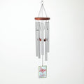 Woodstock Wind Chimes 26" Cardinal Garden Chime, Stained-Glass Acrylic Wind Catcher Chimes Silver Aluminum Tubes, Windchime for Outside Garden Decor, Outdoor Patio and Front Porch by WoodstockChimes