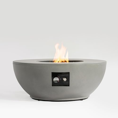 37'' Round Propane Fire Pit Table Set with Hidden Tank Cover - 2-Piece Outdoor Patio Heater, ETL Certified Steel Firepit for Backyard, Deck, Garden (Gas Tank Not Included). - Image 6