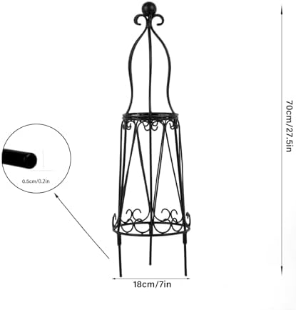 29.5" Obelisk Trellis for Indoor/Outdoor Potted Plants Support - Image 2