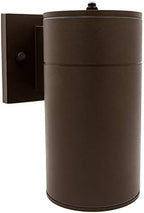 Maxxima Brown Cylinder LED Outdoor Wall Light, 840 Lumens, 3000K, Photocell - Image 2