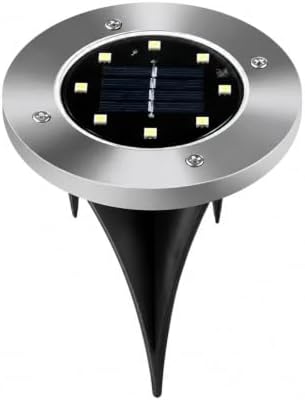 Ground Lights, 8/20LED Solar Disk Light Outdoor Garden Underground(8LED-White) by Unknown