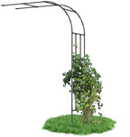 Half Garden Arch Trellis, 7.9FT Metal Arbor for Climbing Plants Outdoor by OnlyGarden