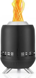 9 Inch Tabletop Fire Pit, Portable Stainless Steel Table Firepit, Black by EchoSmile