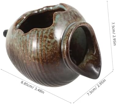 Ceramic Open Bottom Fountain Jar with Built in Filtration for Garden Ponds - Image 2