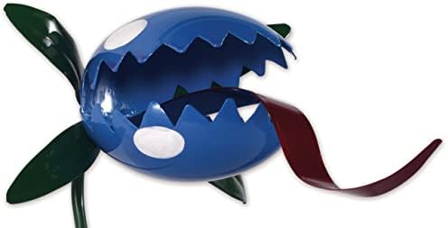 Sunset Vista Designs Yard Art Monster Gardens Venus Flytrap Decorative Garden Stake, 20-Inch, Blue - Image 2